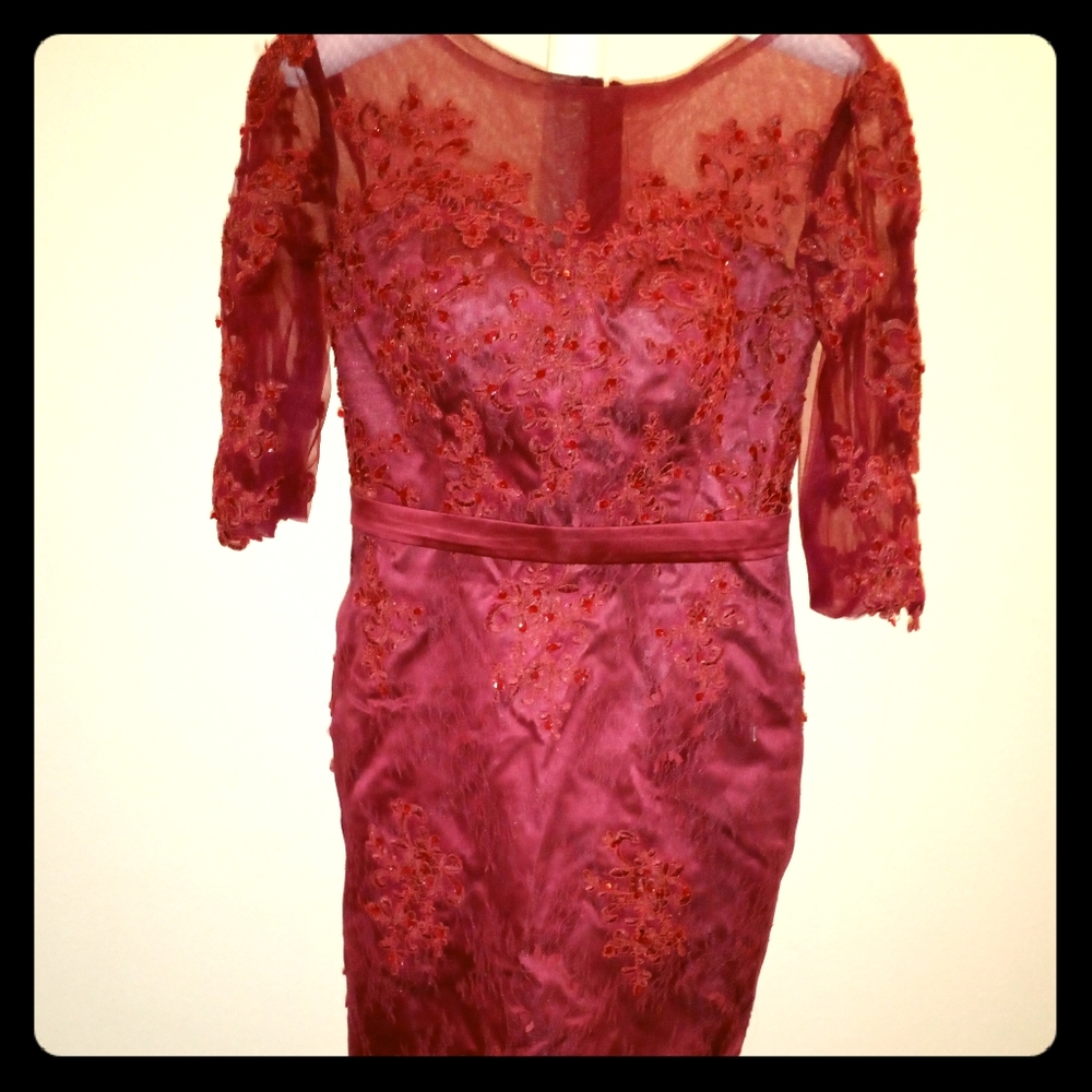 Maroon DRESS